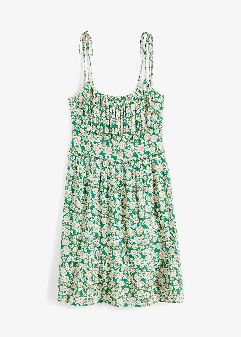 bonprix Süßes Kleid mit floralem Druck - beige - Damen