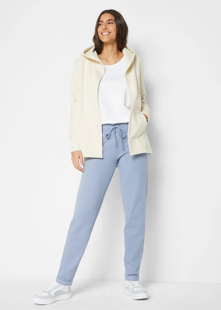Bonprix Sweathose Aus Super Weichem Material Mit Umgeschlagenem Saum Und Motivierendem Aufdruck Regular Fit