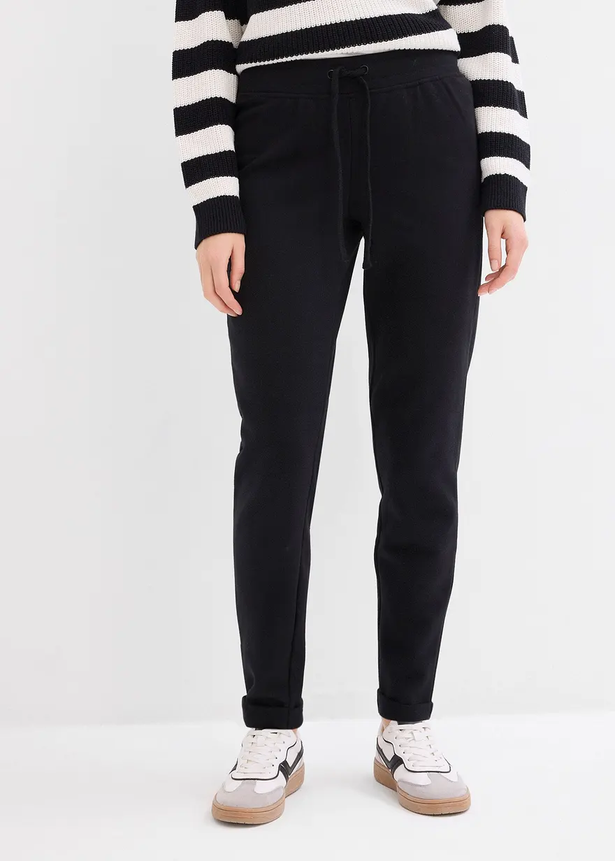 Bonprix Sweathose Aus Super Weichem Material Mit Umgeschlagenem Saum Und Motivierendem Aufdruck Regular Fit