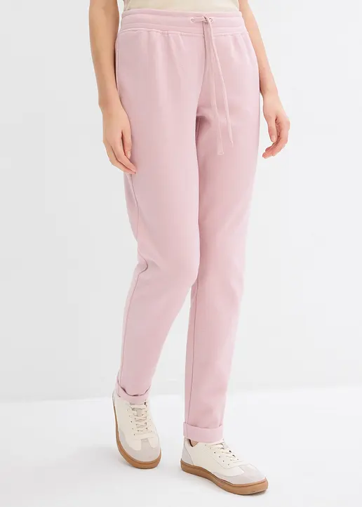 Bonprix Sweathose Aus Super Weichem Material Mit Umgeschlagenem Saum Und Motivierendem Aufdruck Regular Fit
