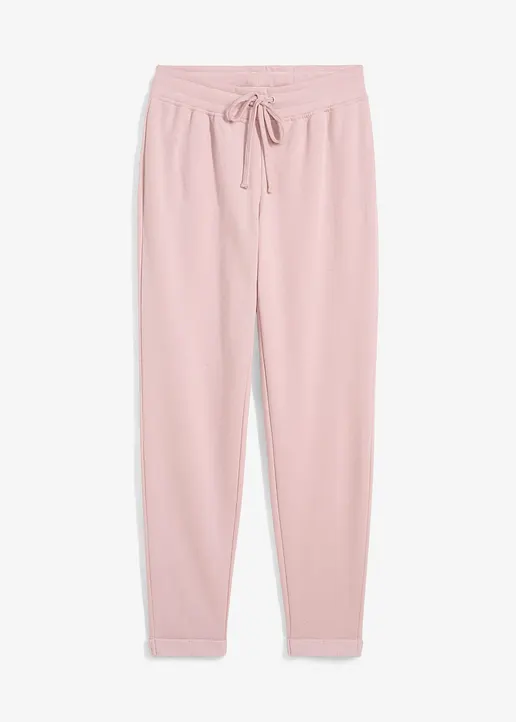 bonprix Sweathose aus super weichem Material mit umgeschlagenem Saum und motivierendem Aufdruck Regular Fit