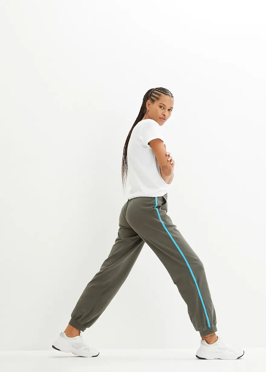 Bonprix Sweathose Aus Weicher Baumwolle Ankle Length - Grau