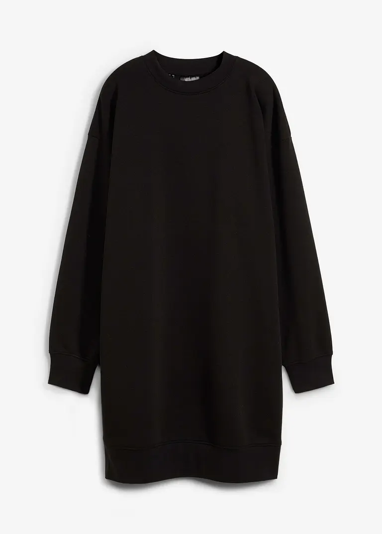 bonprix Sweatkleid aus dickerer Qualität oversized - schwarz