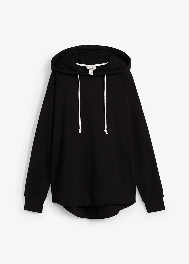 bonprix Sweatshirt mit Kapuze Langarm - schwarz - Damen