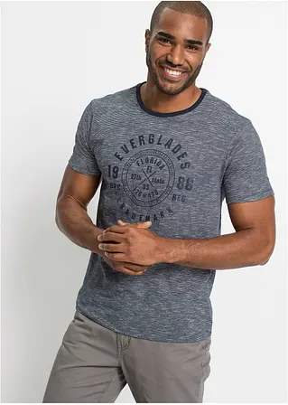 Bonprix T-Shirt Mit Komfortschnitt 2er Pack Mit Modischem Druck. - Herren