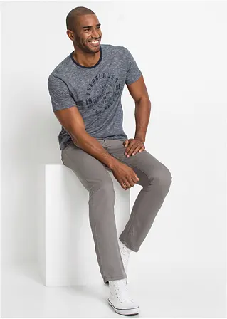 Bonprix T-Shirt Mit Komfortschnitt 2er Pack Mit Modischem Druck. - Herren