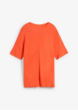 bonprix T-Shirt mit vertikalem Cut-and-Sew-Detail mittig auf der Vorderseite und Schlitzen in der Seitennaht