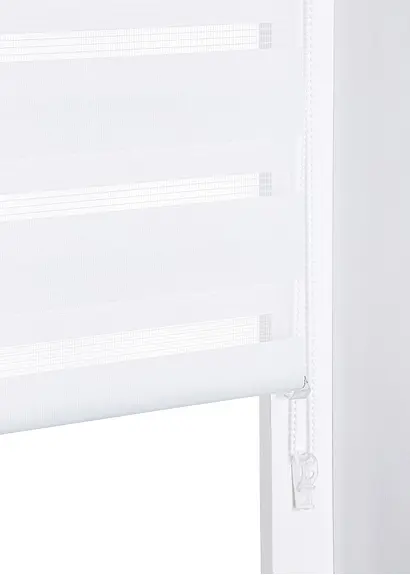 Bonprix Tag Und Nacht Rollo In Dezentem Design - Weiß