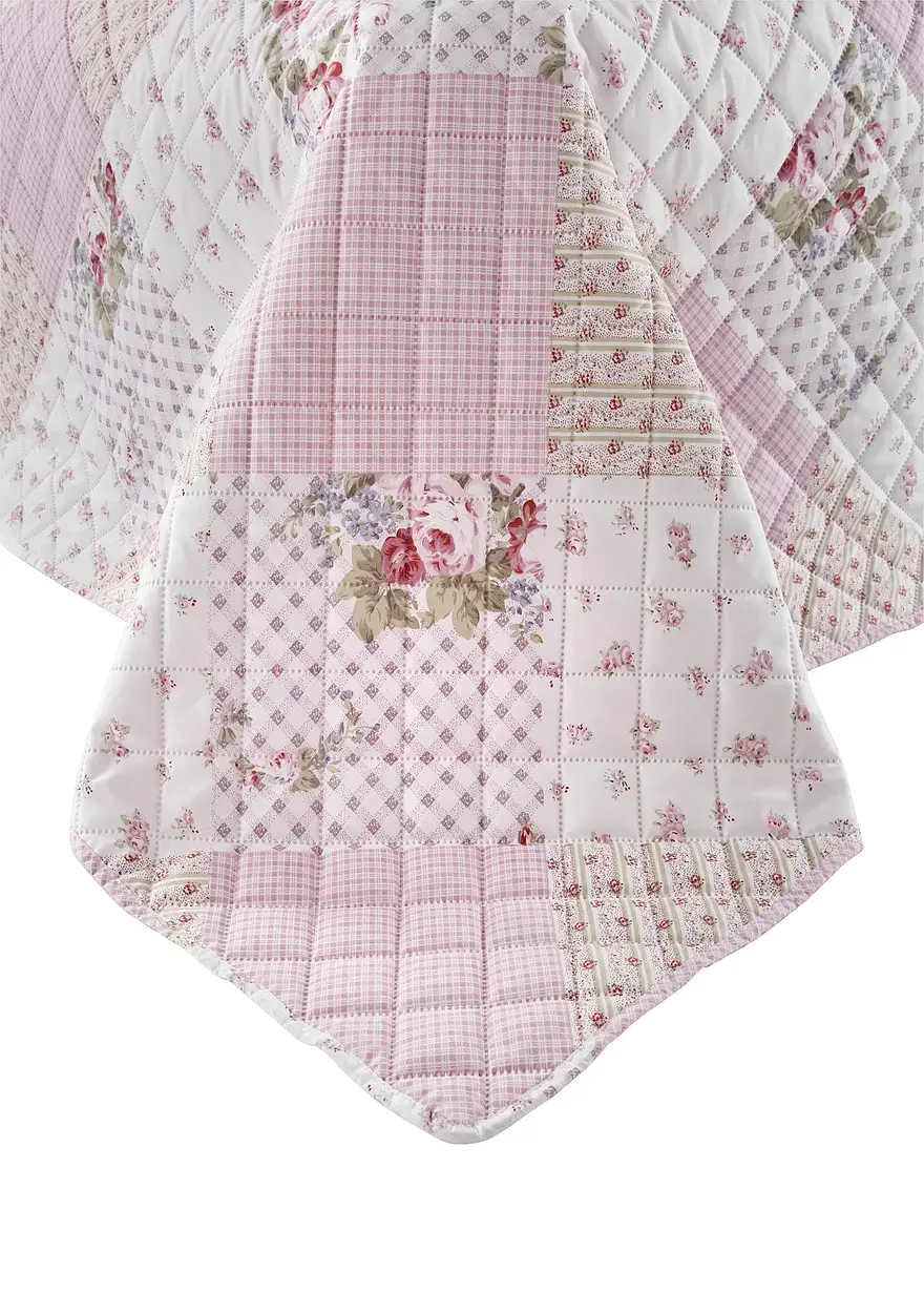 Bonprix Tagesdecke Im Romantischen Rosendesign - Rosa