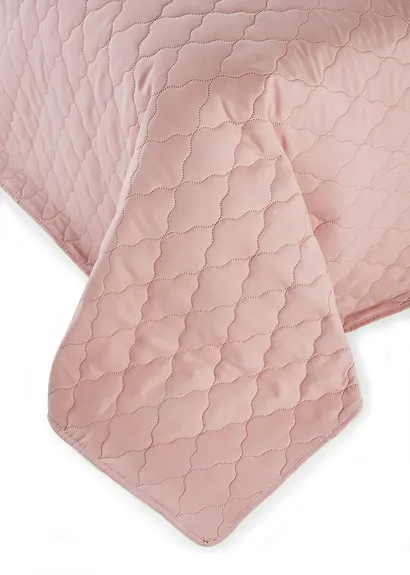 Bonprix Tagesdecke In Unifarben Mit Füllung - Altrosa