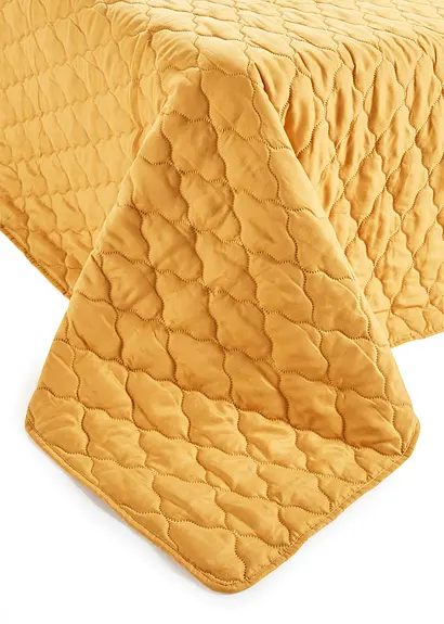 Bonprix Tagesdecke In Unifarben Mit Füllung - Senfgelb