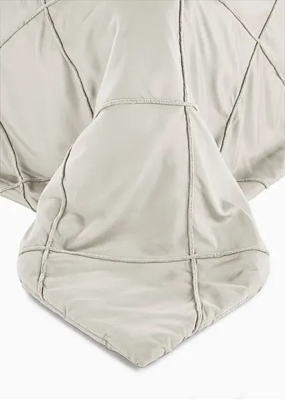 Bonprix Tagesdecke Mit Rechtecken - Beige - Wohnen & Garten