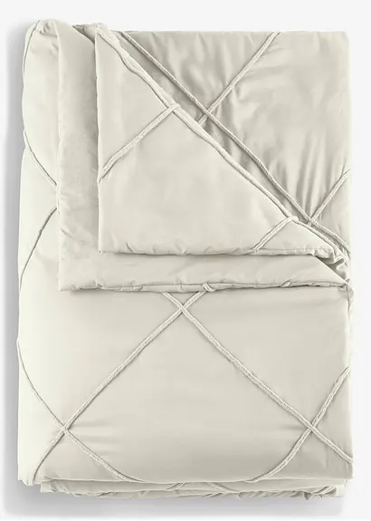 Bonprix Tagesdecke Mit Rechtecken - Beige - Wohnen & Garten