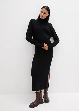 Bonprix Tailliertes Rollkragenkleid Aus Reiner Merinowolle In Premium Qualität