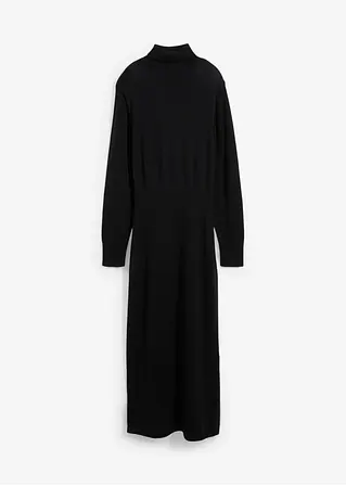 bonprix tailliertes Rollkragenkleid aus reiner Merinowolle in Premium Qualität