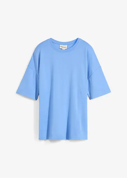 bonprix Tailliertes T-Shirt mit kurzen Ärmeln und Reißverschluss hinten