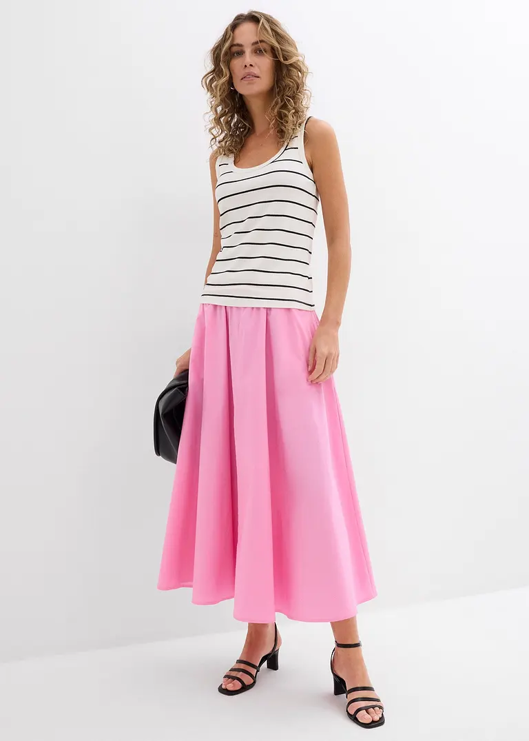 Bonprix Tanktop Mit Leicht Eingestelltem Trägern Am Rücken - Weiß - Damen