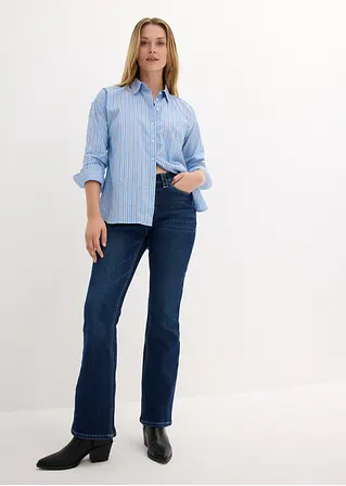 Bonprix Thermo Jeans Im Bootcut Fit - Blau Regular - Damen