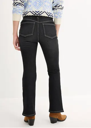 Bonprix Thermo Jeans Im Bootcut Fit - Schwarz Regular - Damen