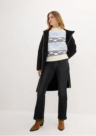 Bonprix Thermo Jeans Im Bootcut Fit - Schwarz Regular - Damen