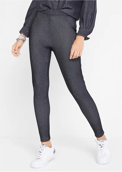 Bonprix Thermo-Leggings Mit Kuschelfutter In Moderner Jeansoptik - Damen
