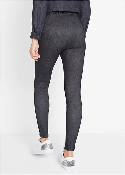 Bonprix Thermo-Leggings Mit Kuschelfutter In Moderner Jeansoptik - Damen