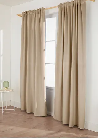 Bonprix Thermo-Vorhang Mit Beschichteter Rückseite Und Samtiger Vorderseite