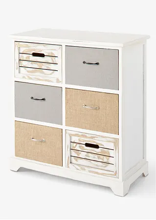 bonprix Tolle Kommode mit ausgefallenem Dekor - weiß Kommode