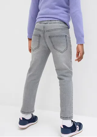 Bonprix Tolle Mädchen Thermojeans Mit Süßem Print - Grau