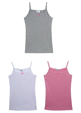 Bonprix Tolle Unterhemden Mit Schleifchen Im 3er Pack - Kinder