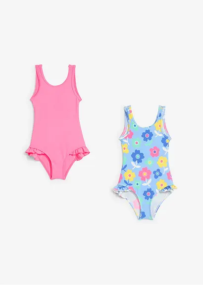 Bonprix Toller Badeanzug Im 2er Pack Mit Seitlichen Rüschen