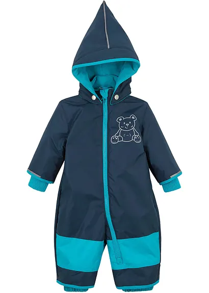 Bonprix Toller Schneeoverall Mit Zipfelmütze - Blau - Kinder