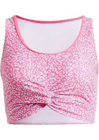 bonprix Tolles Bustier Bikini Oberteil mit Knotendetail - pink