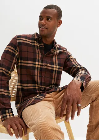 Bonprix Tolles Flanellhemd Mit Komfortschnitt Und Kent Kragen Aus Baumwolle