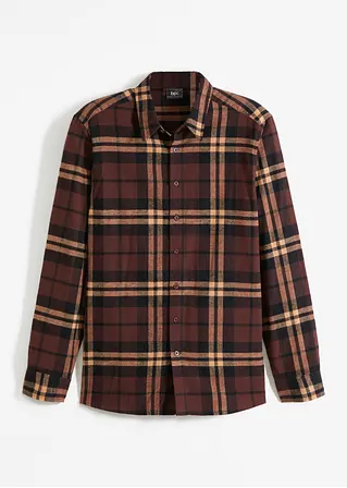 bonprix Tolles Flanellhemd mit Komfortschnitt und Kent Kragen aus Baumwolle