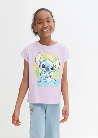 Bonprix Tolles Mädchen Disney T-Shirt Mit Stitch - Lila