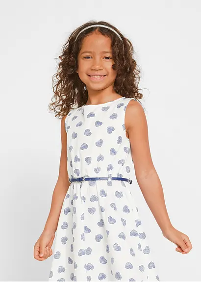 Bonprix Tolles Mädchen Set Mit Herzchen-Print - Blau/weiß