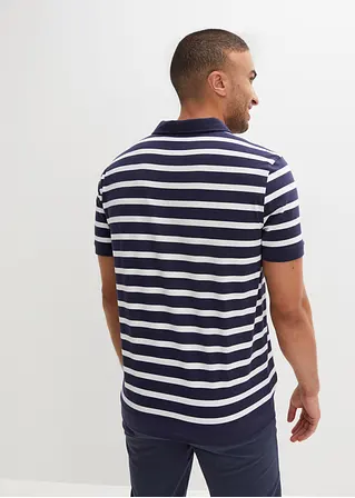 Bonprix Tolles Poloshirt Mit Bündchen Und Einem Kleinen Lederimitat Label