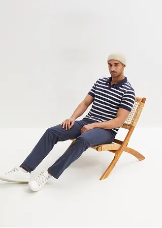 Bonprix Tolles Poloshirt Mit Bündchen Und Einem Kleinen Lederimitat Label