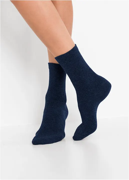 Bonprix Trageangenehme Socken Mit Druckfreiem Bündchen (4er-Pack) - Damen