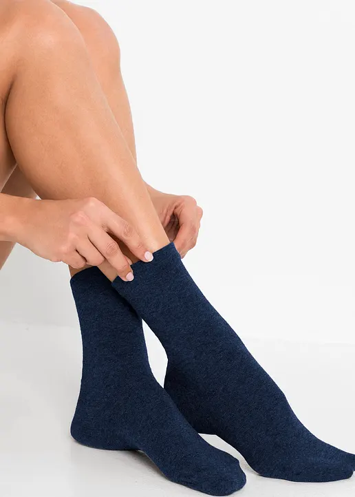 Bonprix Trageangenehme Socken Mit Druckfreiem Bündchen (4er-Pack) - Damen