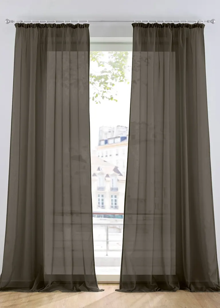 bonprix Transparente Gardinenschals in vielen Farben und Größen