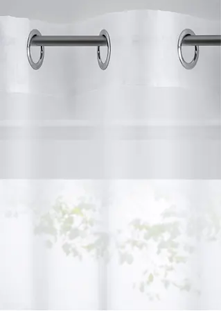 Bonprix Transparenter Store In Vielen Größen - Weiß Ösen