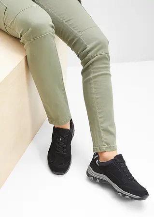 Bonprix Trekkingschuh Aus Leder Zum Schnüren - Schwarz - Damen