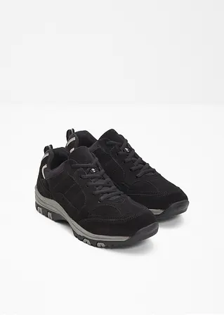 Bonprix Trekkingschuh Aus Leder Zum Schnüren - Schwarz - Damen