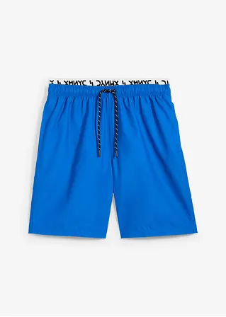 bonprix Trendige Badeshorts mit dekorativem Gummibund - blau