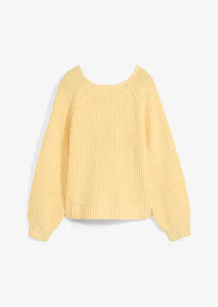 bonprix Trendige Grobstrickjacke von beiden Seiten tragbar - gelb