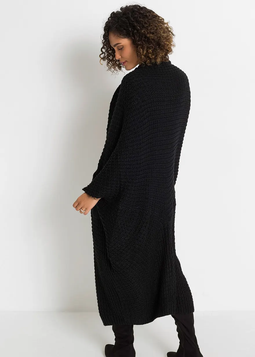 Bonprix Trendige Longstrickjacke Mit Asymetrischem Saum - Damen