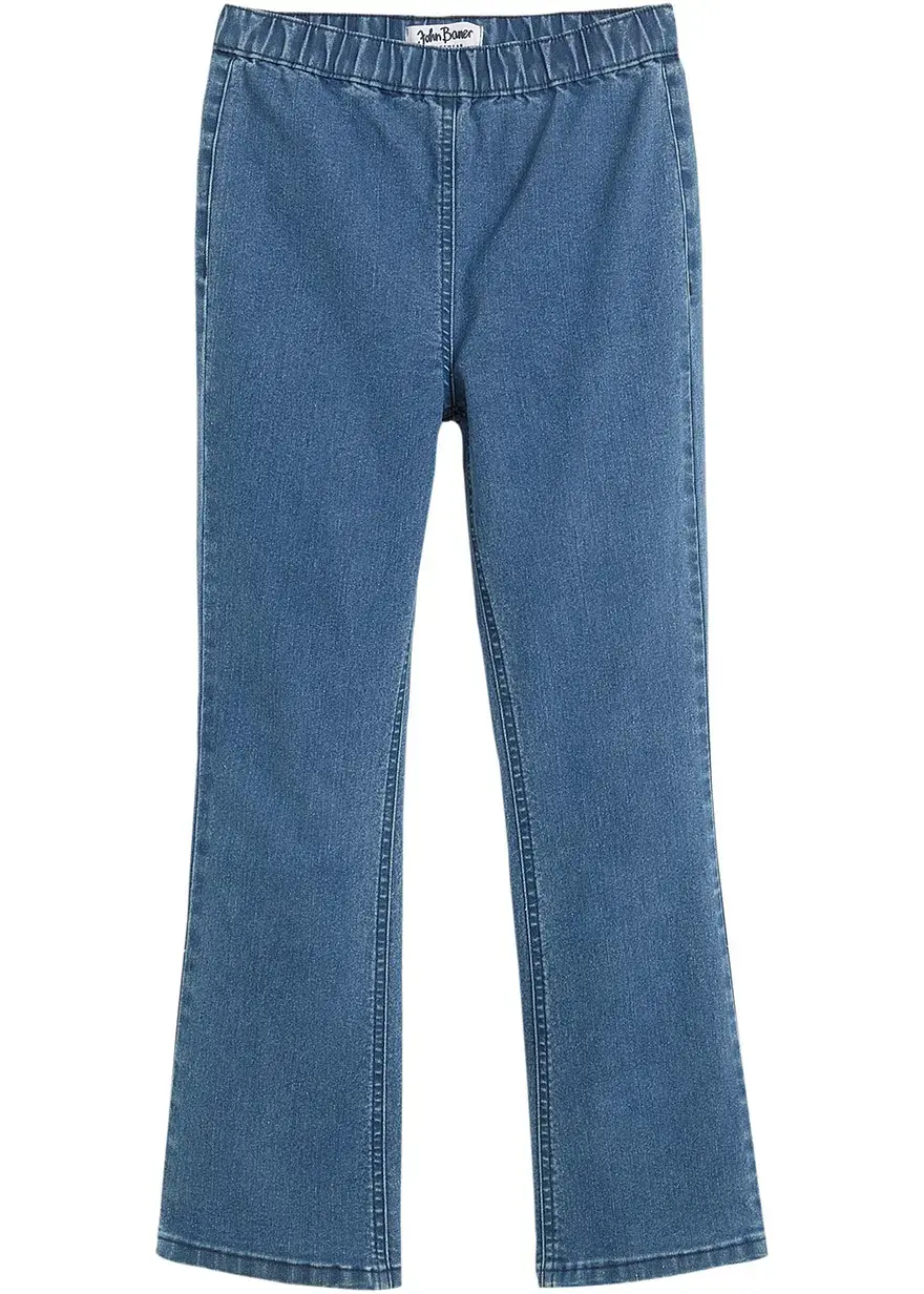 bonprix Trendige Mädchen Jeggings Mid Waist - blau - Kinder