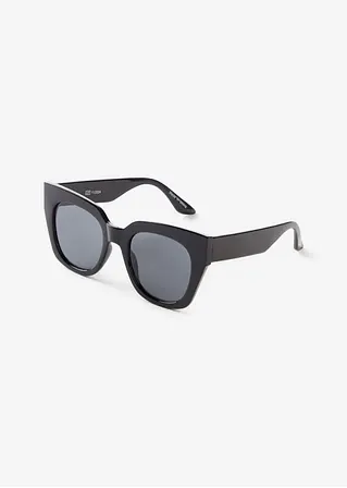 bonprix Trendige Sonnenbrille im Cat Eye Look - schwarz - Damen